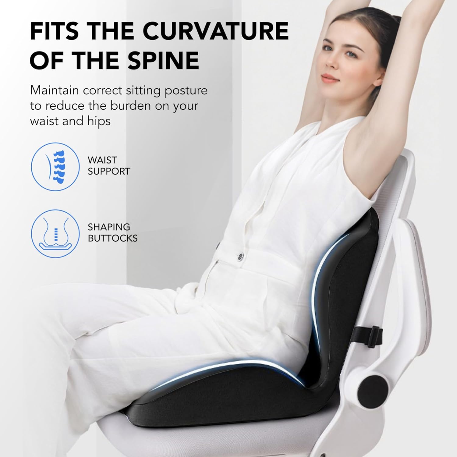 2-in-1 Memory Foam Cushion
