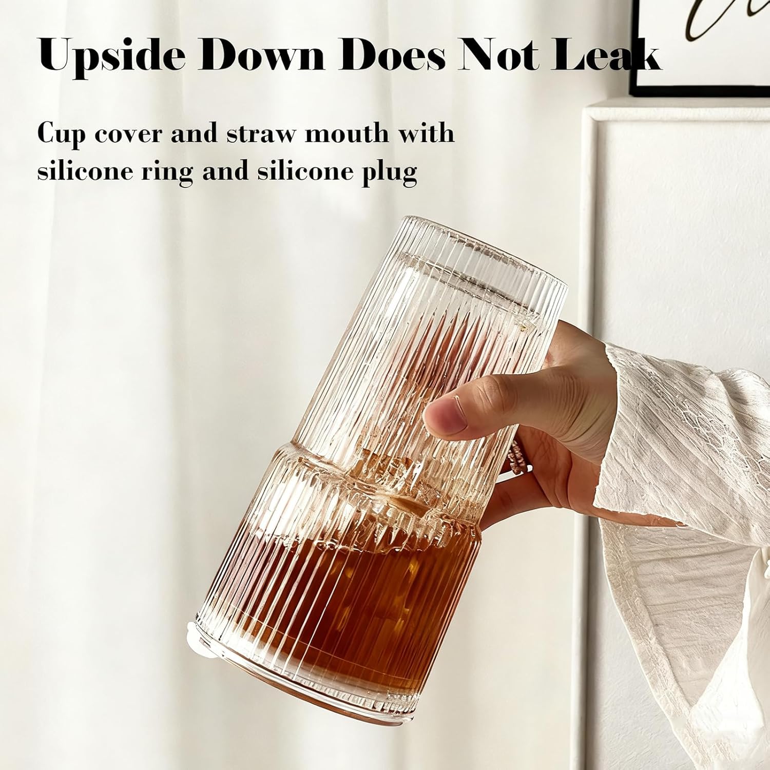 Striped Glass baytikk Coffee Cup