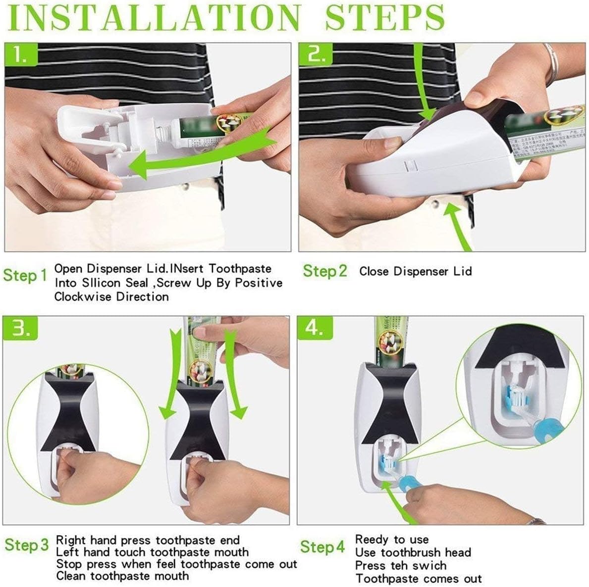 Wall Mounted Toothbrush Holder
