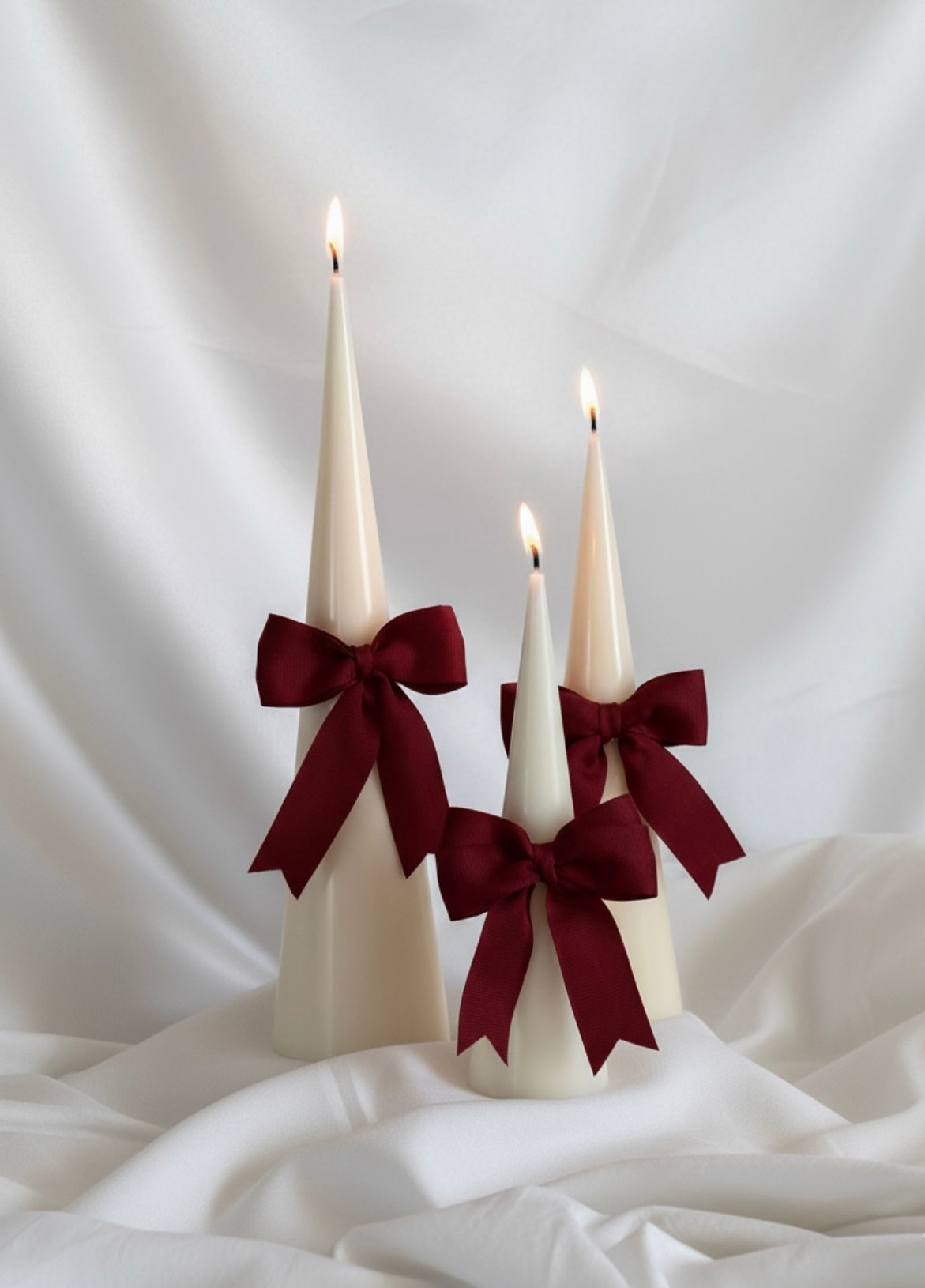 Christmas Candles - Set of 3