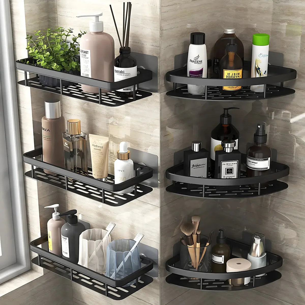 Wall Mounted Bathroom Shelf - set of 2