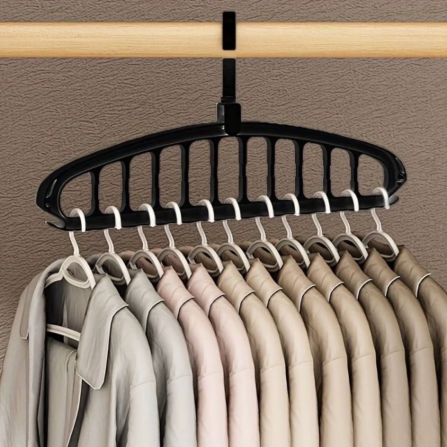 Plastic Hanger With 11 Holes set of 4