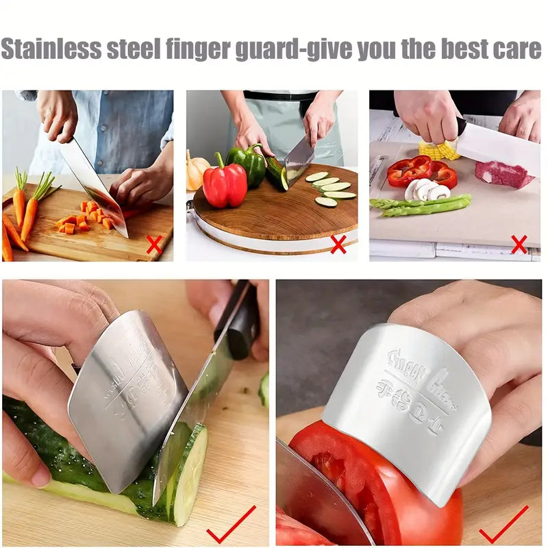 Steel Finger Protector Guard - Set of 2