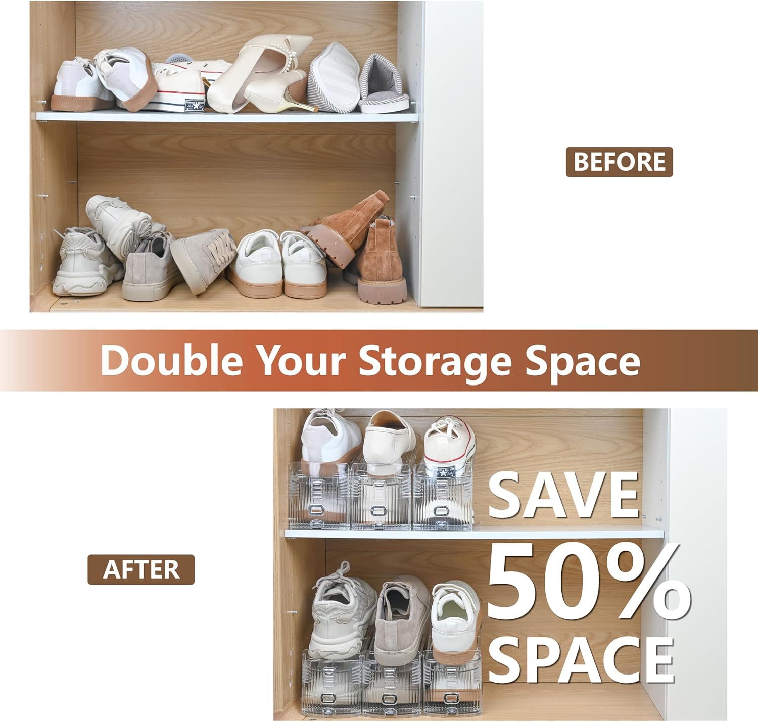 Shoe Slot Organizer set of 2